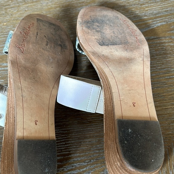EUC Sam Edelman Gala Two Strap Low Wedge Sandals Women’s Size 8 - Picture 7 of 7